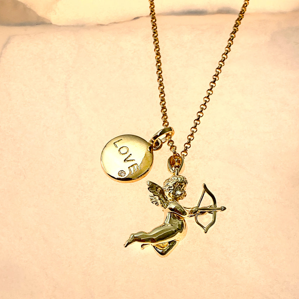 Love Struck Angel Necklace
