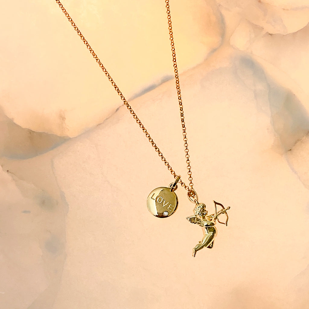 Love Struck Angel Necklace