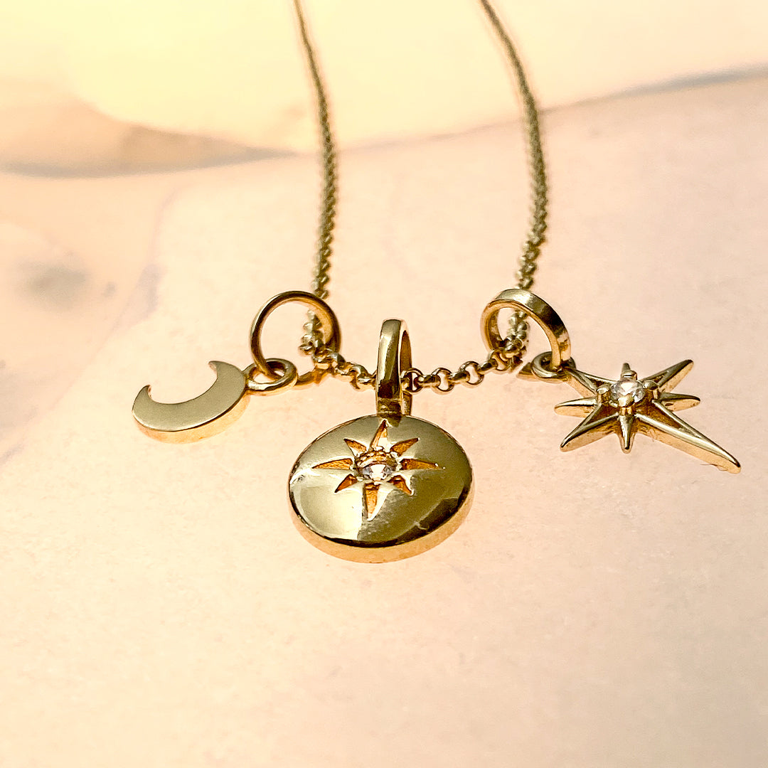 Three Star Wish Necklace