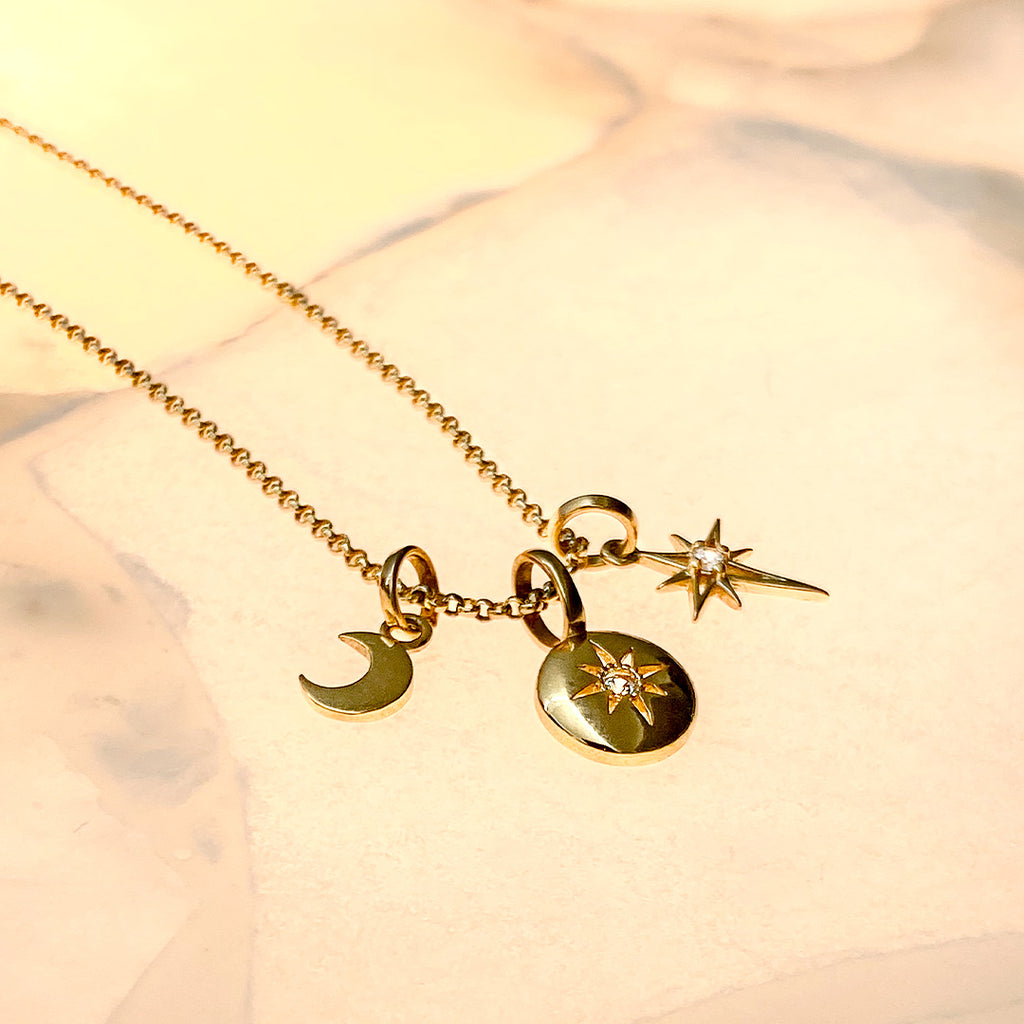Three Star Wish Necklace