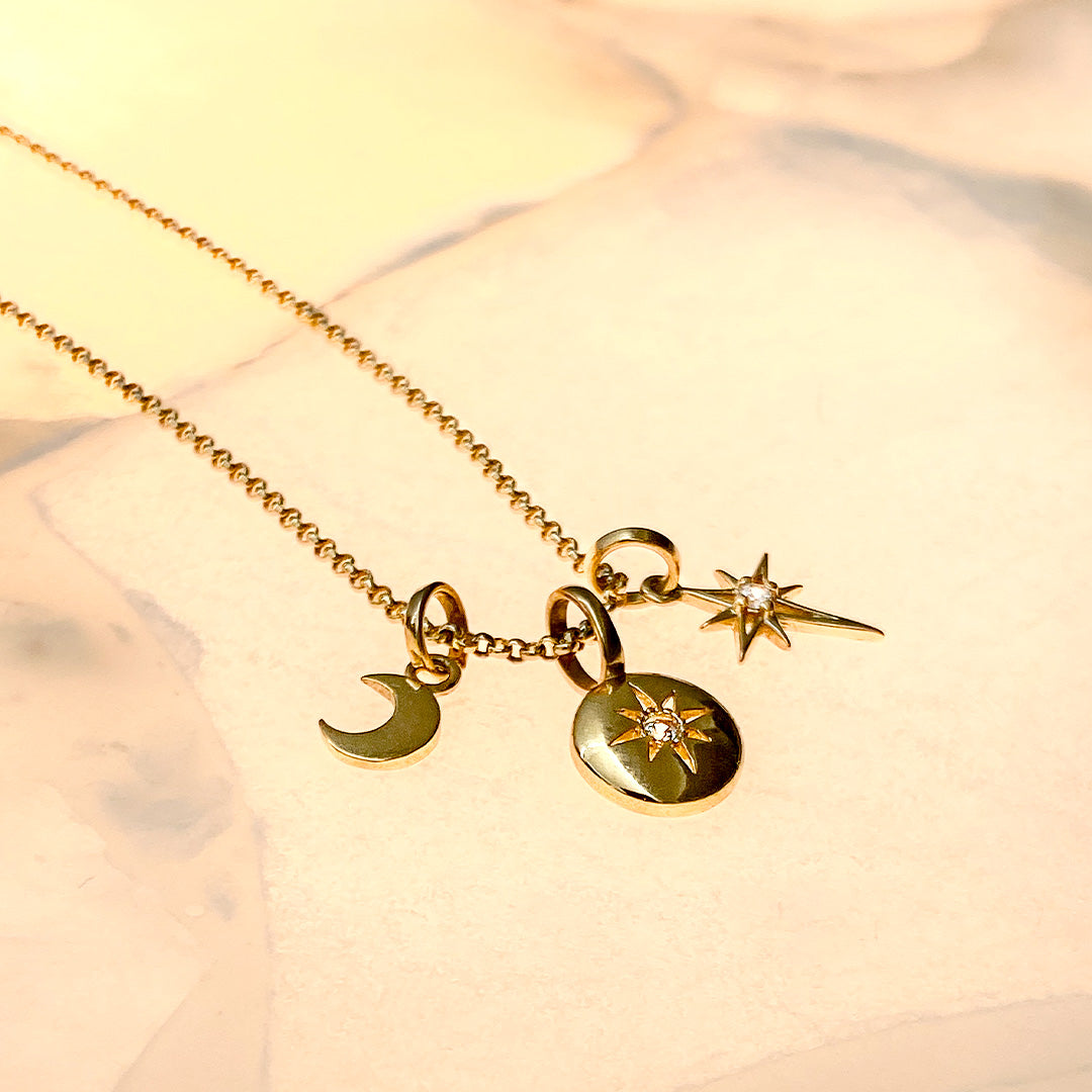 Three Star Wish Necklace