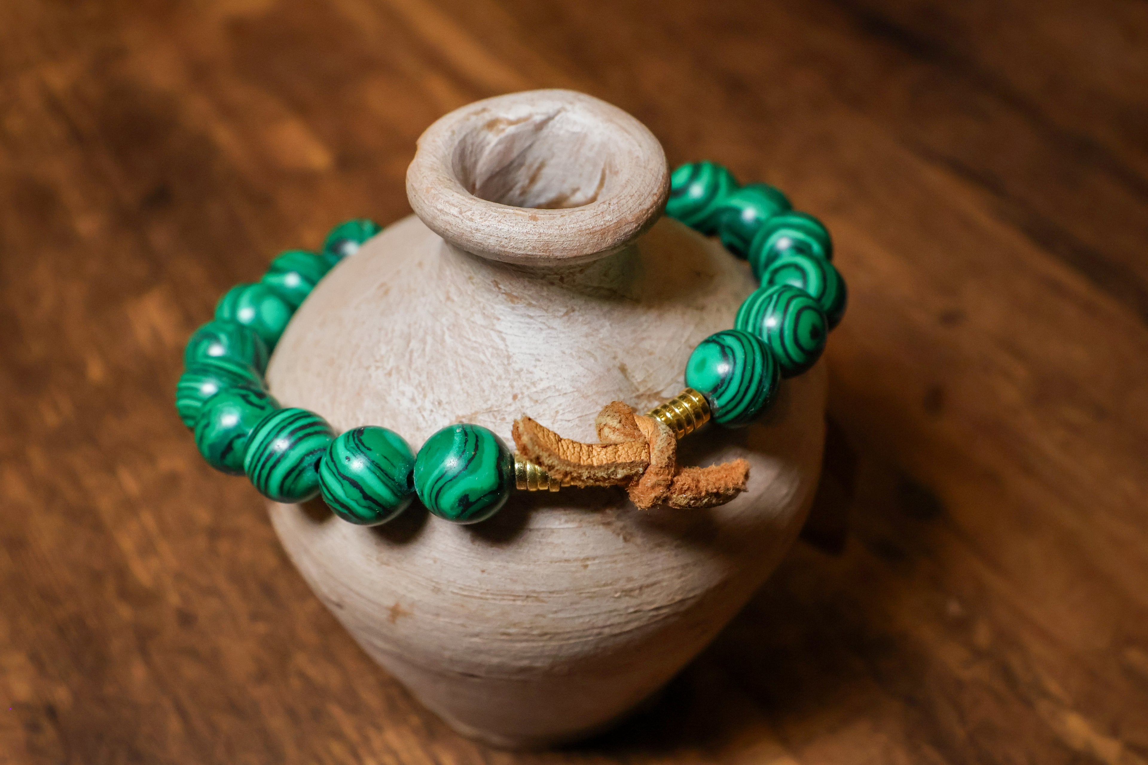 Malachite Bead Bracelets