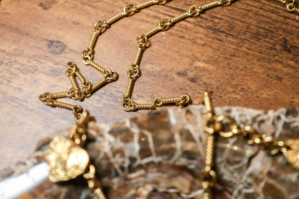 Golden Fish Charm Necklace