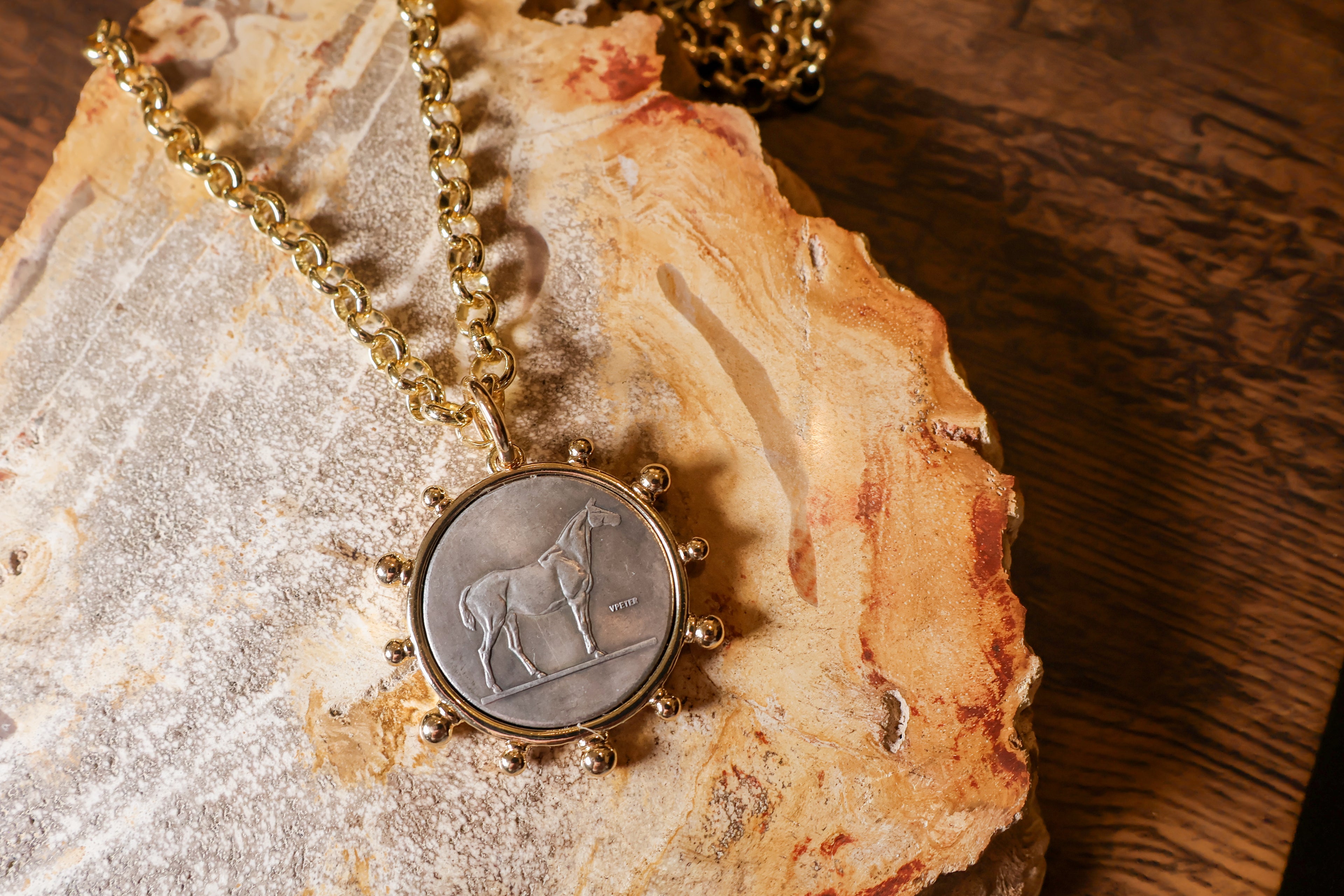 Horse Medallion Necklace