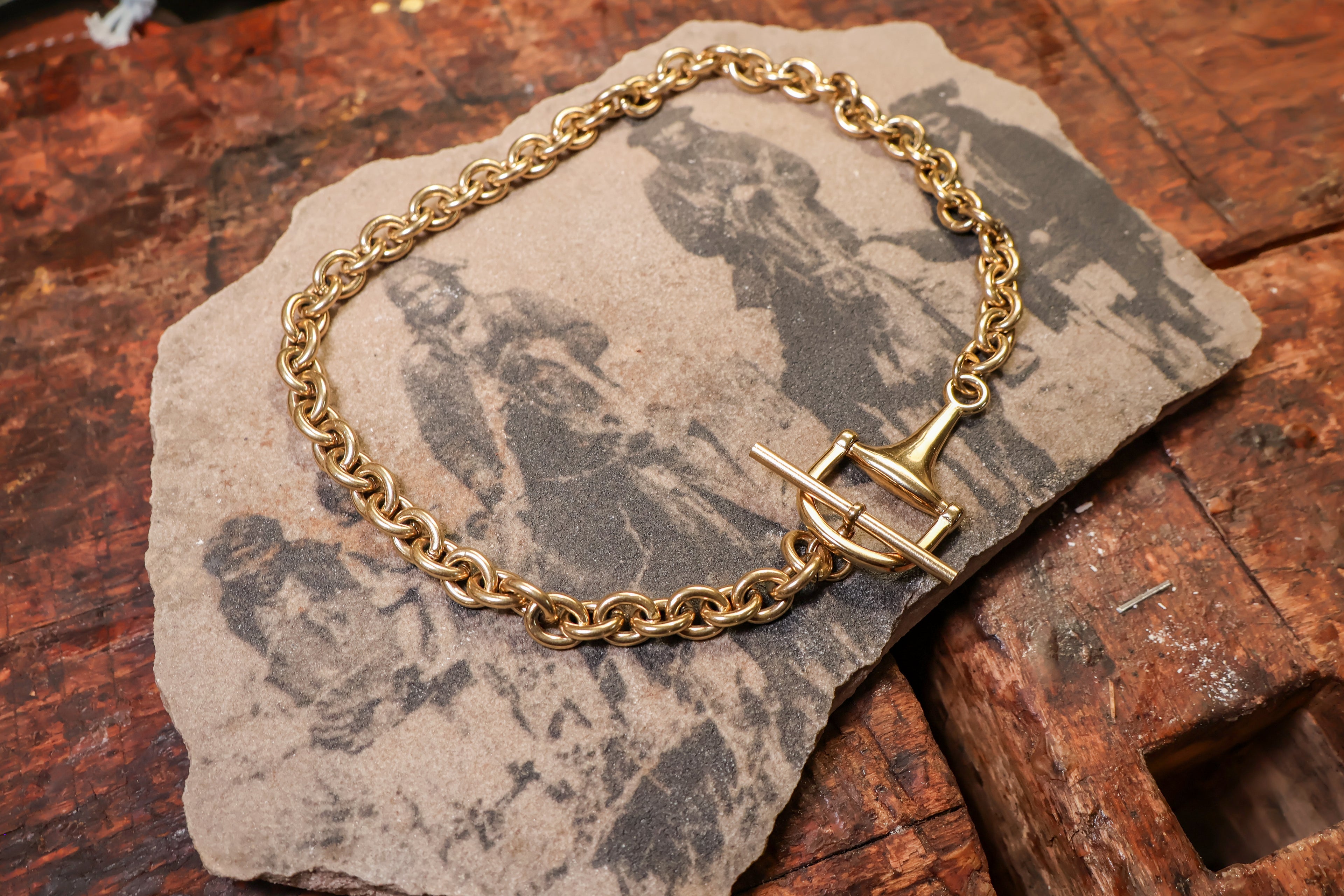 Gold Horse Bit Choker