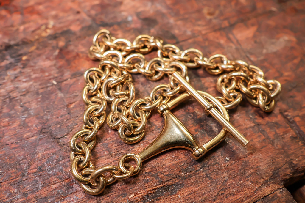 Gold Horse Bit Choker