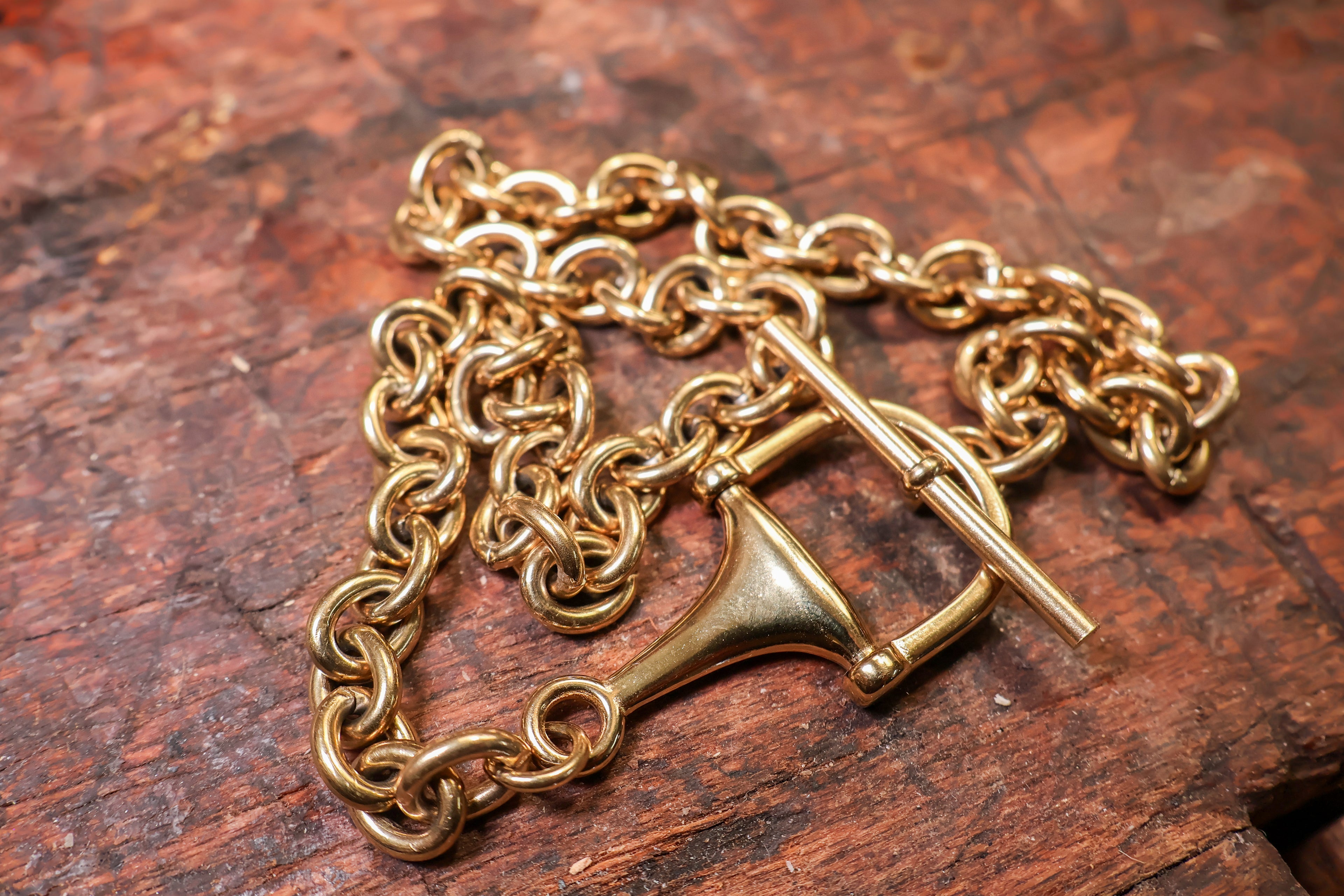 Gold Horse Bit Choker