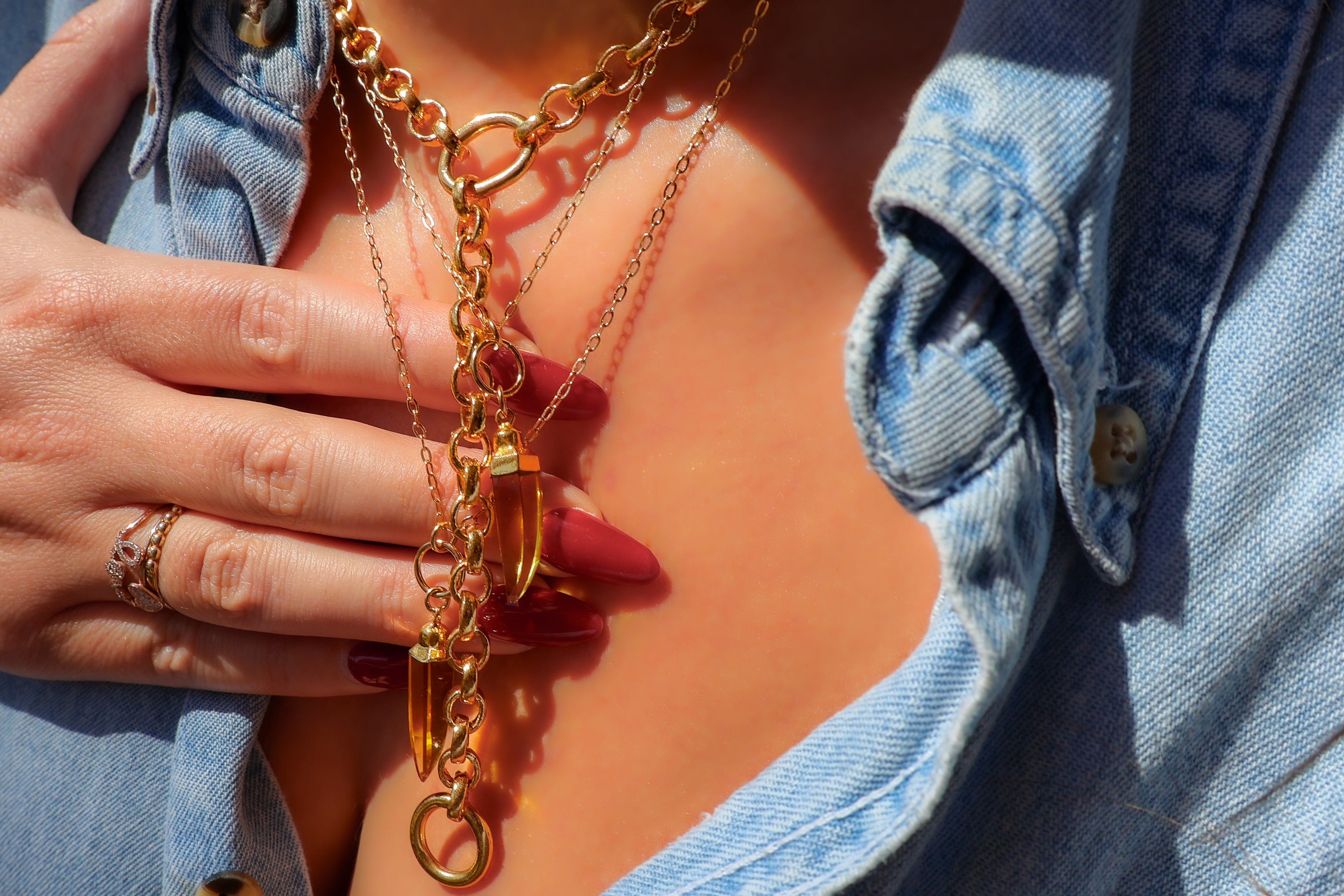 Sheer Luck Sundrop Amber Necklace