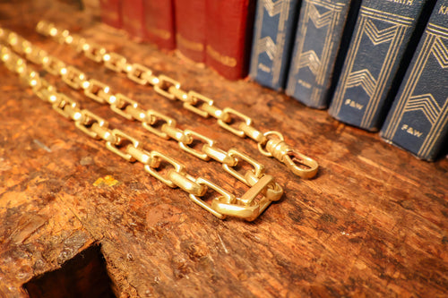 Box Link Brass Cable Chain Necklace