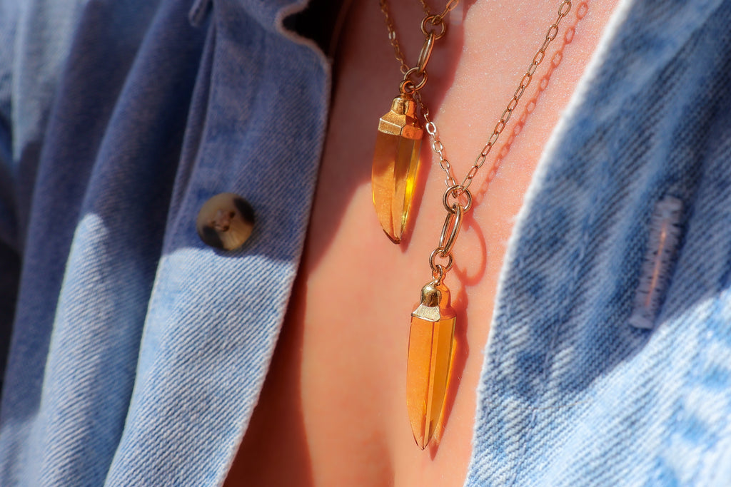Sheer Luck Sundrop Amber Necklace