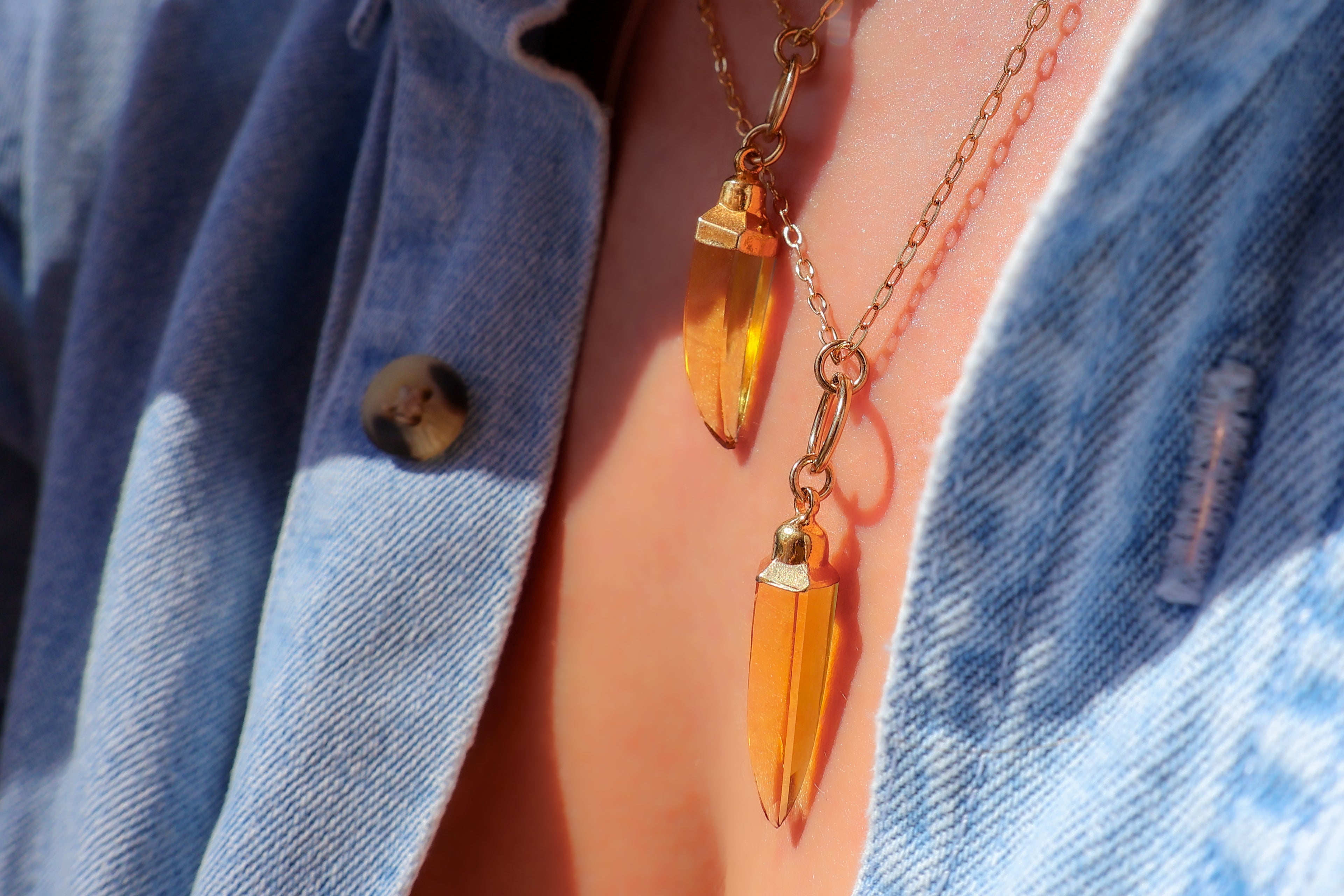 Sheer Luck Sundrop Amber Necklace