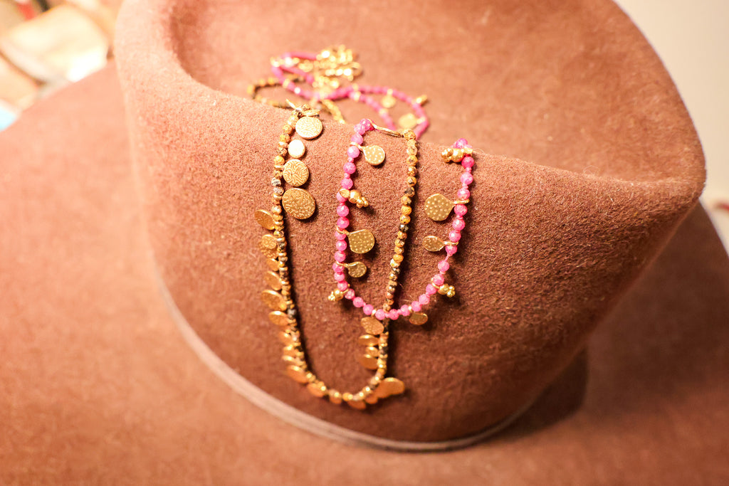 Ruby Rose Gem Stone Necklace