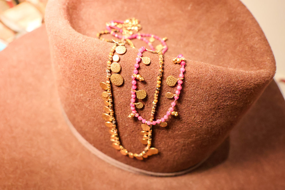 Ruby Rose Gem Stone Necklace