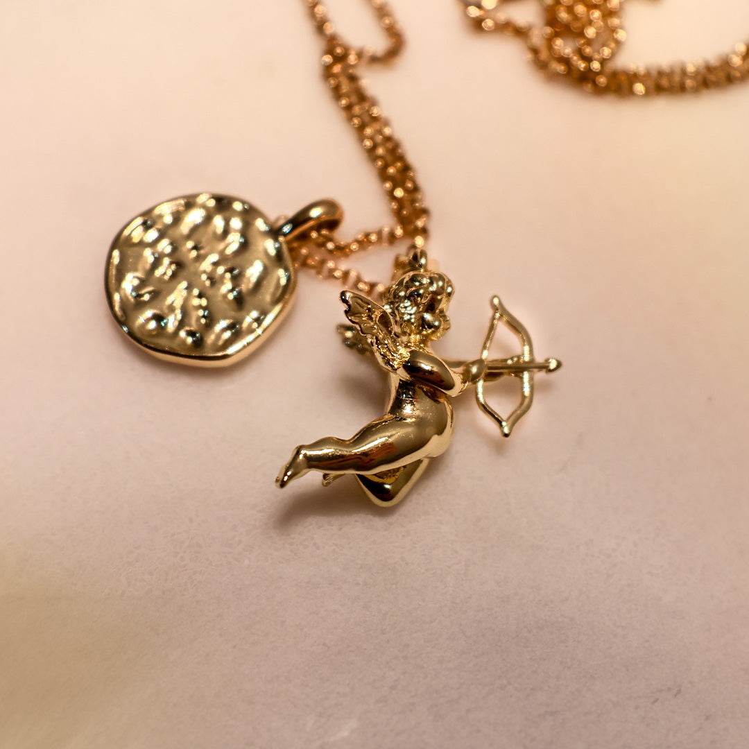 Cupid's Coin Necklace