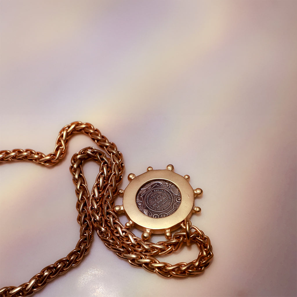 Golden Queen Bee Medallion