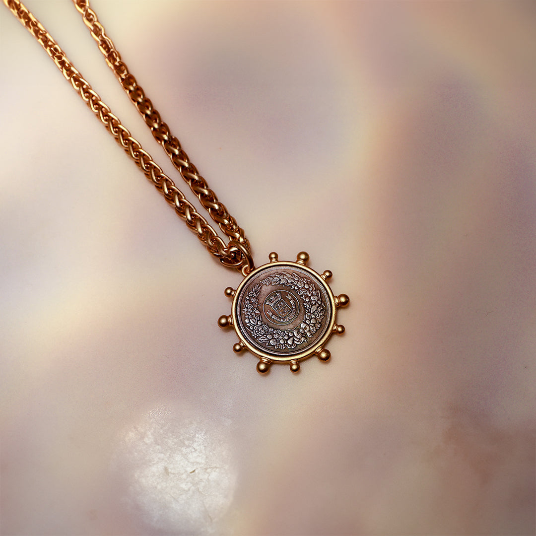 Golden Queen Bee Medallion
