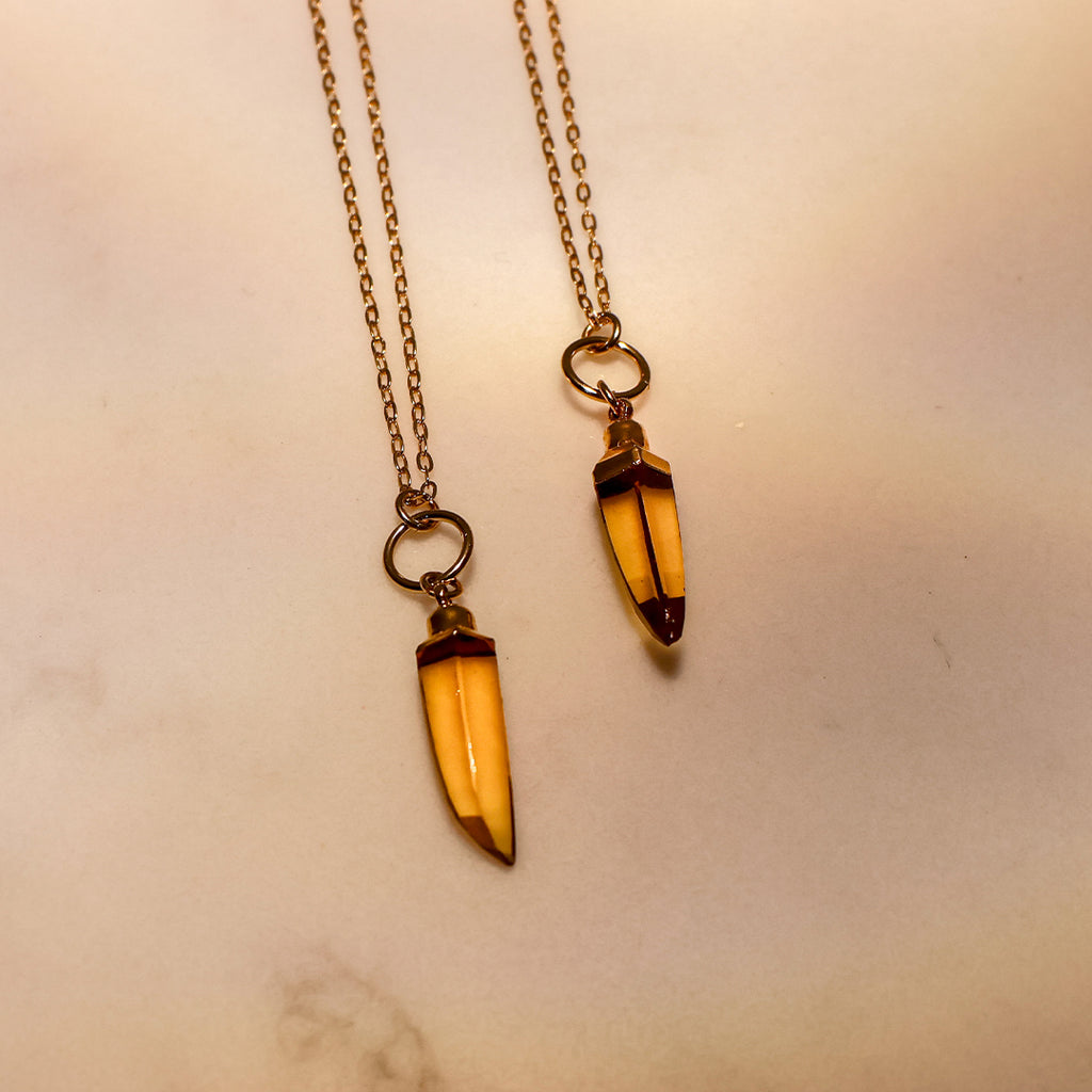 Sheer Luck Sundrop Amber Necklace