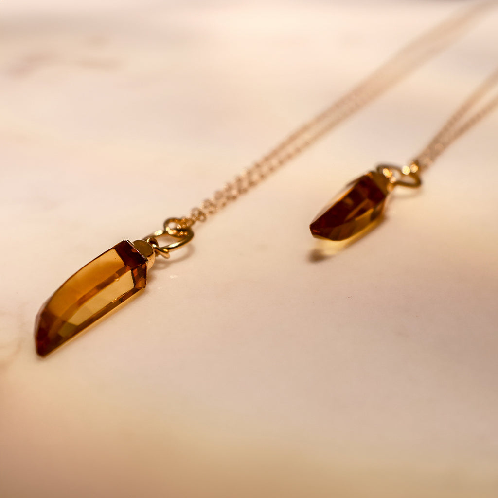 Sheer Luck Sundrop Amber Necklace