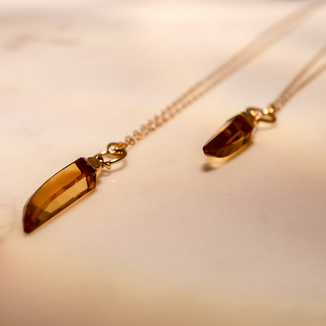 Sheer Luck Sundrop Amber Necklace